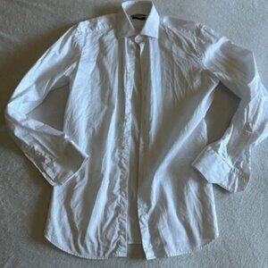 Classic White Men's Dress Shirt